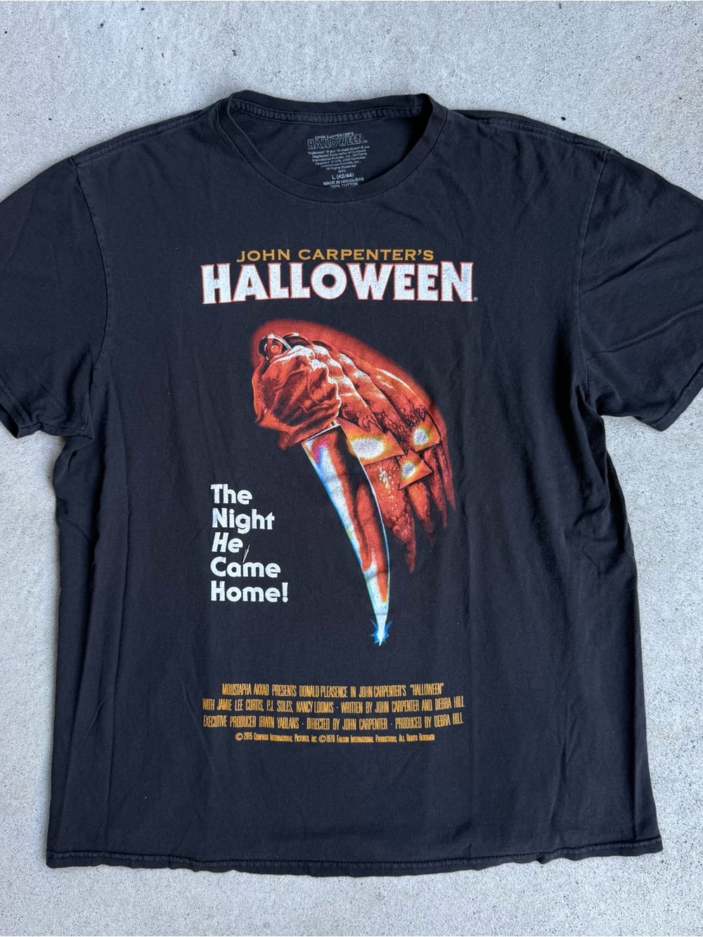 John Carpenter Halloween T Shirt - size L